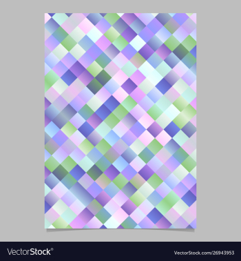 Modern trendy abstract square pattern flyer vector image