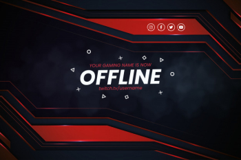 Modern twitch banner template Free Vector Modern twitch banner template Free Vector