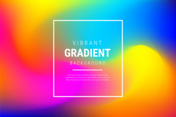 Modern vibrant blurred gradient effect background Free Vector