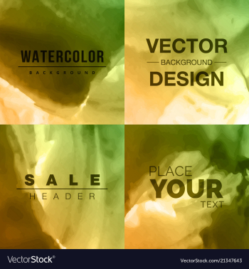 Modern watercolor background vector image Modern watercolor background vector image