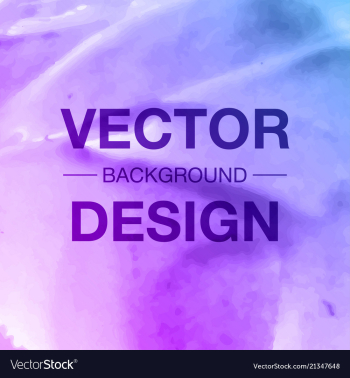Modern watercolor background vector image Modern watercolor background vector image