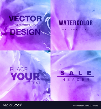 Modern watercolor background vector image Modern watercolor background vector image