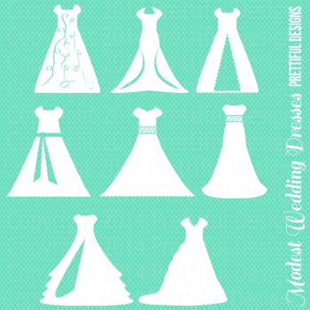 Modest Wedding Dress Clipart Temple LDS Mormon Clip Art png | PNGio