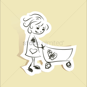 Mom with stroller Mom with stroller