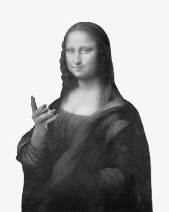 Mona Lisa in greyscale, Da | Free Photo - rawpixel Mona Lisa in greyscale, Da | Free Photo - rawpixel