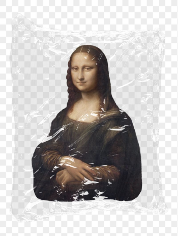 Mona Lisa png plastic bag | Free PNG - rawpixel