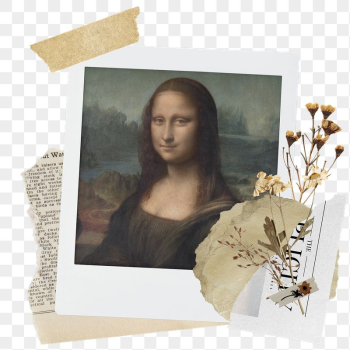 Mona Lisa png sticker instant | Free PNG - rawpixel