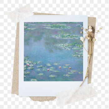 Monet png sticker painting instant | Free PNG - rawpixel