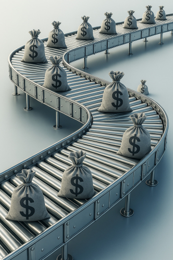 Money Conveyor Belt Concept Money Conveyor Belt Concept