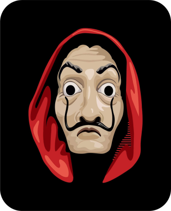 Money Heist Mask T Shirt | Free Download