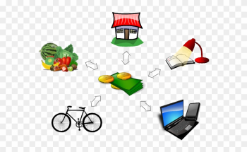 Money Is An Invention Which Facilitates The Exchange - Laptop Clip Art