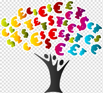 Money Logo Tree Illustration, Creative symbol tree transparent background PNG clipart