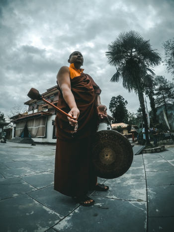 Monk Holding Bell Monk Holding Bell