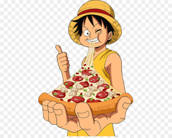 Monkey D. Luffy Roronoa Zoro Pizza Portgas D. Ace T-shirt - one piece 