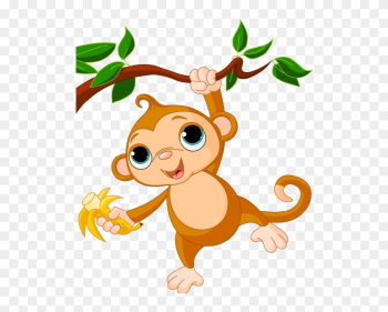 Monkey Images Clip Art - Cartoon Monkeys In A Tree