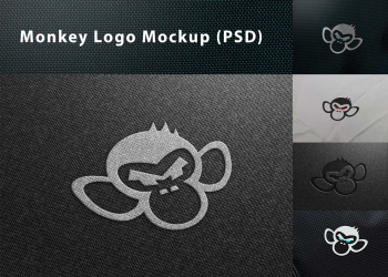 Monkey Logo Mockup (PSD)