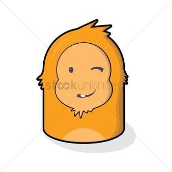 Monkey winking Monkey winking