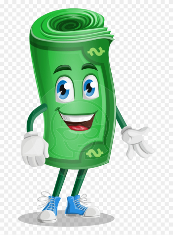 Monney Green Vector Cartoon Character - Money Character Png Monney Green Vector Cartoon Character - Money Character Png