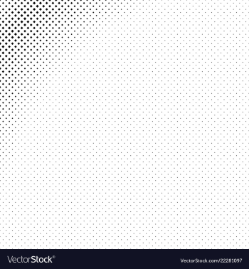 Monochrome geometrical halftone diagonal square vector image Monochrome geometrical halftone diagonal square vector image