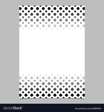 Monochrome geometrical halftone pattern poster vector image Monochrome geometrical halftone pattern poster vector image