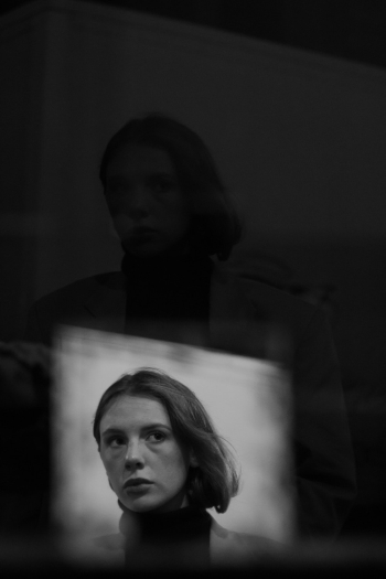 Monochrome Photo of a Woman Monochrome Photo of a Woman
