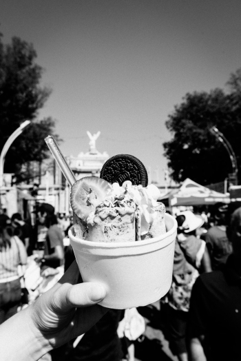 Monochrome Photo Of Ice Cream Monochrome Photo Of Ice Cream