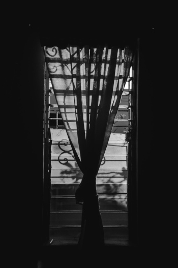 Monochrome Photo of Jalousie Window Monochrome Photo of Jalousie Window