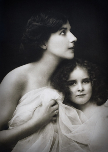 Monochrome Photo of Mother and Child Monochrome Photo of Mother and Child