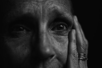 Monochrome Photo of Old person Monochrome Photo of Old person