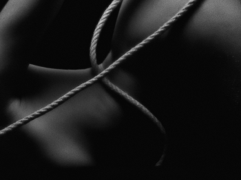 Monochrome Photo of Rope On Body Monochrome Photo of Rope On Body