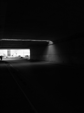 Monochrome Photo of Tunnel Monochrome Photo of Tunnel