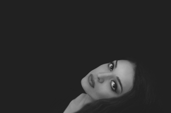 Monochrome Photography of a Woman Monochrome Photography of a Woman