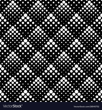 Monochrome seamless retro abstract dot pattern vector image Monochrome seamless retro abstract dot pattern vector image