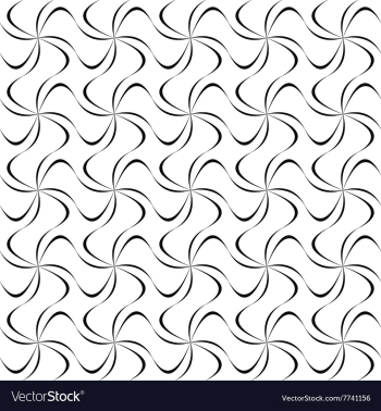 Monochrome seamless wave line pattern vector image Monochrome seamless wave line pattern vector image