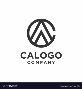 Monogram and initial ca logo design inspiration vector image Monogram and initial ca logo design inspiration vector image