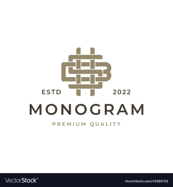 monogram letter bhs logo template monogram letter bhs logo template