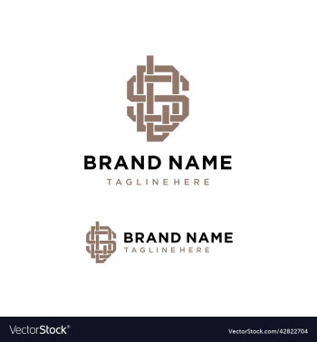 monogram letter logo template monogram letter logo template