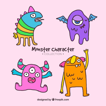 Monster character collection Monster character collection