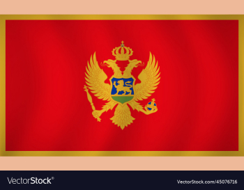 montenegro flag background