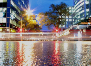 Montreal Night Light Streaks Montreal Night Light Streaks
