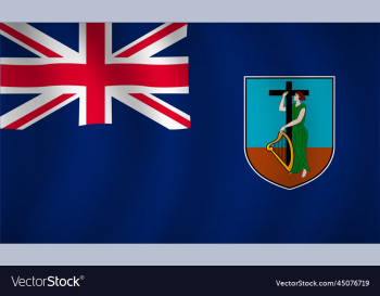 montserrat flag background