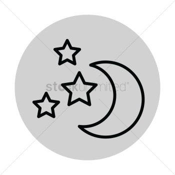 Moon and stars Moon and stars