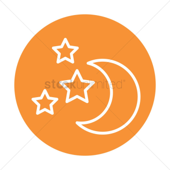 Moon and stars Moon and stars