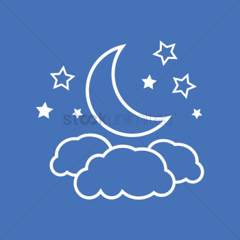 Moon and stars Moon and stars