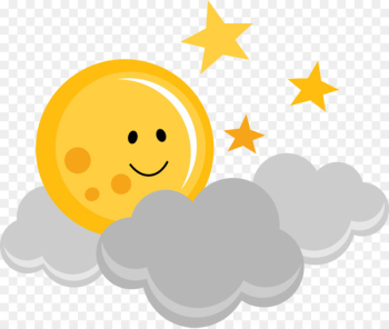 Moon Cloud Cuteness Clip art - moon Moon Cloud Cuteness Clip art - moon