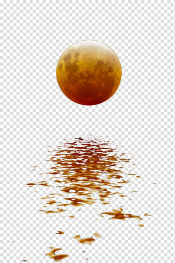 Moon illustration, Moon Reflection Euclidean , Beautiful moon reflection transparent background PNG clipart
