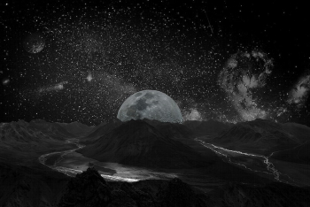 Moon in the night sky | Free Photo - rawpixel Moon in the night sky | Free Photo - rawpixel