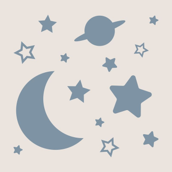 Moon, space clipart, blue stars | Free Vector - rawpixel Moon, space clipart, blue stars | Free Vector - rawpixel
