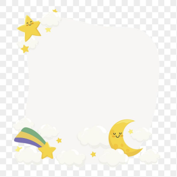 Moon & star png frame, | Free PNG - rawpixel