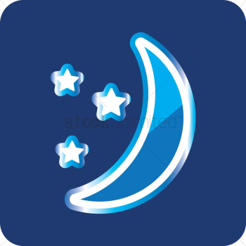 Moon with stars Moon with stars